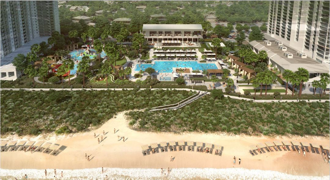 Hilton Myrtle Beach Resort - Aerial Pool View