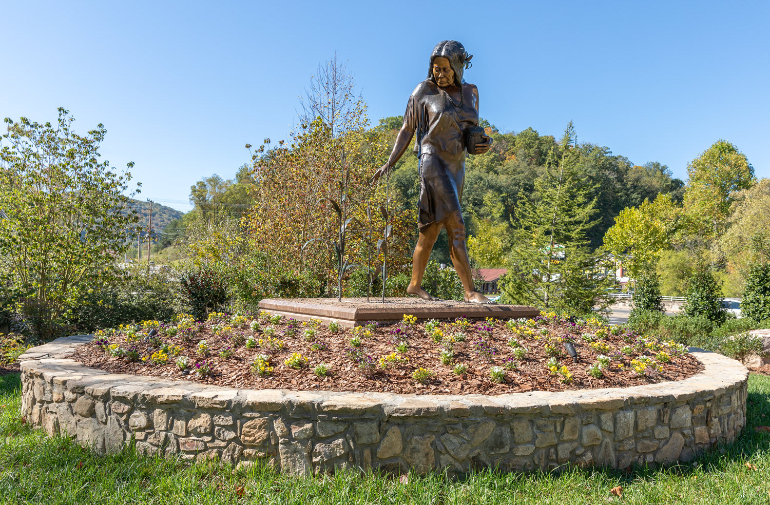 Selu Statue at Harrah's Cherokee Casino Resort and The Cherokee Convention Center