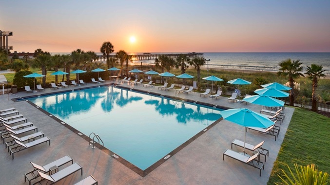 Springmaid Cypress Pool and Ocean View
