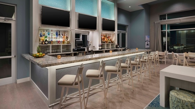 Ocean Blue Lounge at the doubletree resort by hilton myrtle beach oceanfront