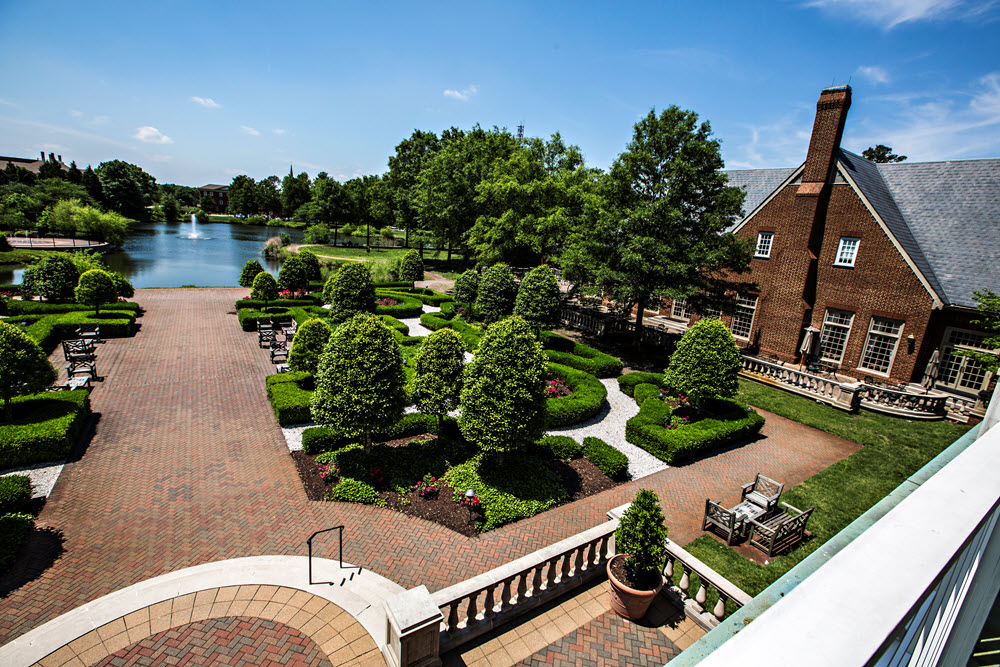 Serene oasis overlooking English Gardens at The Founders Inn and Spa, Tapestry Collection by Hilton